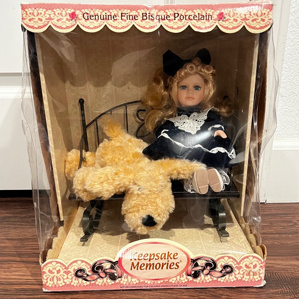 Dandee Keepsake Memories Genuine Hand Painted Fine Bisque Porcelain Doll